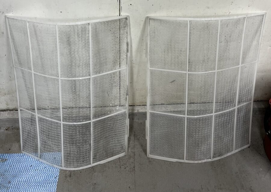 The same filters after a deep clean