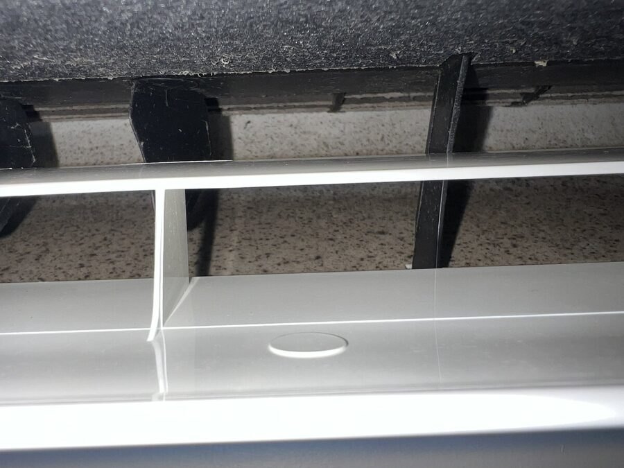 Internal mould and grime buildup